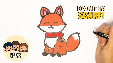 Hoe teken je een schattige vos! 🦊 Eenvoudige stapsgewijze tekentutorial