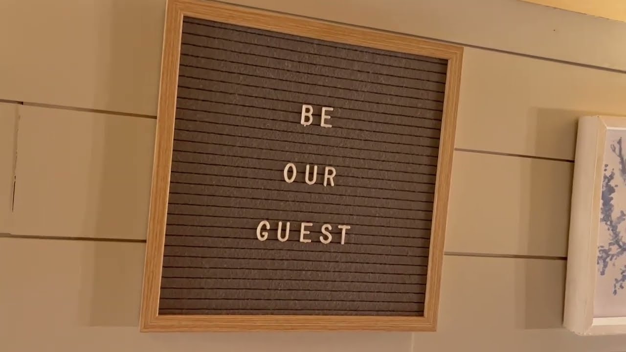 Small Felt Letter Board with Letters and Numbers, Message Board W/Oak Frame, 10 x 3.5 Inches