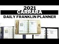 Carrara Daily Ring-Bound 2021 Franklin Planner