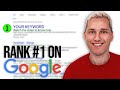 How To Rank #1 In Google In Just 24 Hours