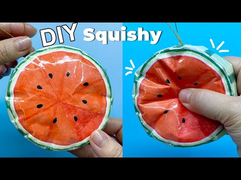 Video Cách làm Squishy Dưa Hấu bằng giấy | DIY Paper... - youtube