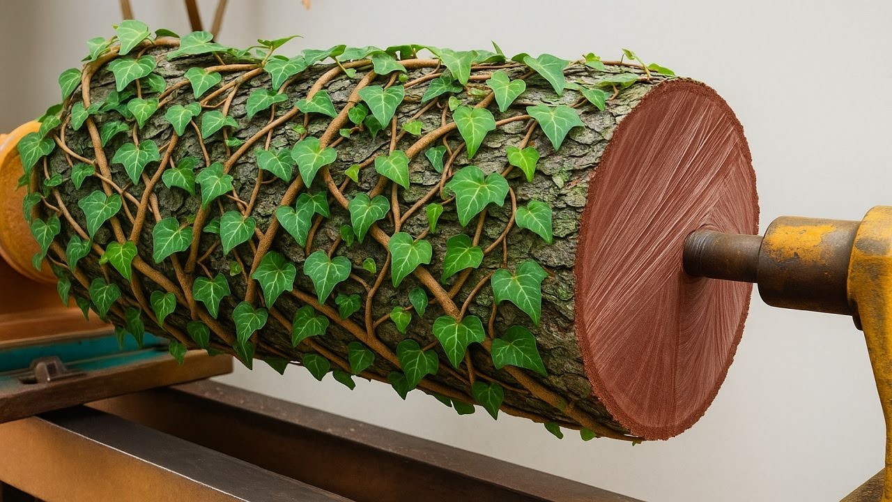 From raw wood to amazing art masterpiece /// Great idea from 60 year old carpenter!