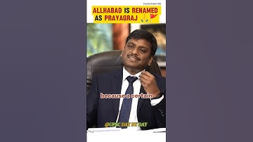 What is the reason behind the renamed of Allhabad to Prayagraj | UPSC Interview #shorts
