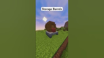 Storage Barrels in Minecraft #shorts
