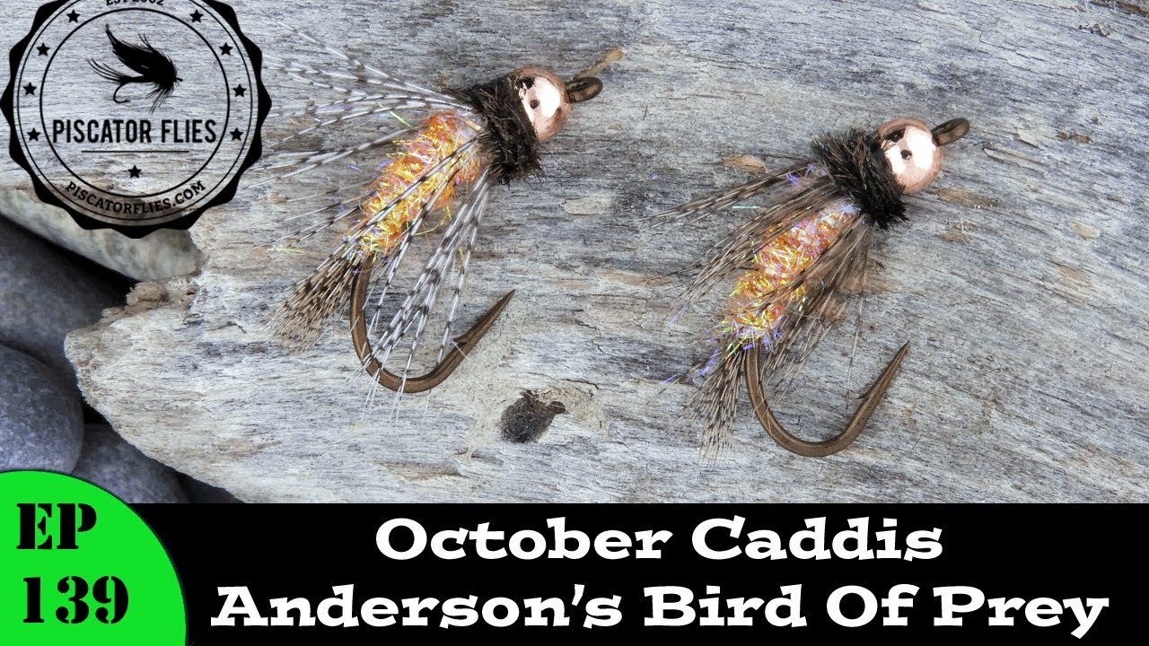 Fly Tying an Anderson's Bird of Prey October Caddis Var. - Ep139 PF  #PiscatorFlies 