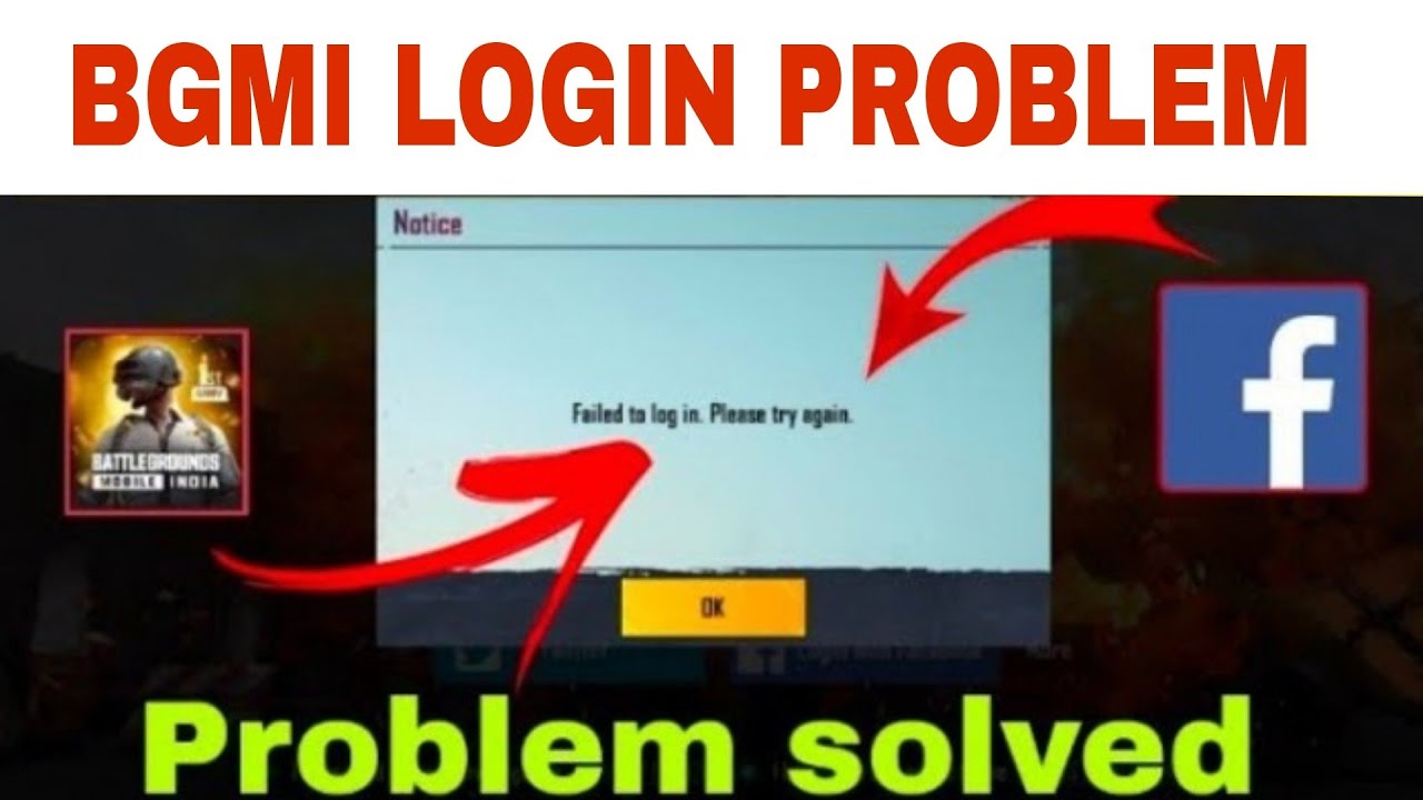BGMI FACEBOOK LOGIN PROBLEM SOLVED🔥#PubgMobile Login Problem# ...