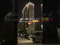 “Where the city meets the stars. 🌃 Our building wears its night lights well. China life❤️