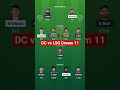 Dream 11 Team Today DC vs LSG #ipl #dream11prediction #dream11teamtoday #dream11 #dream11team