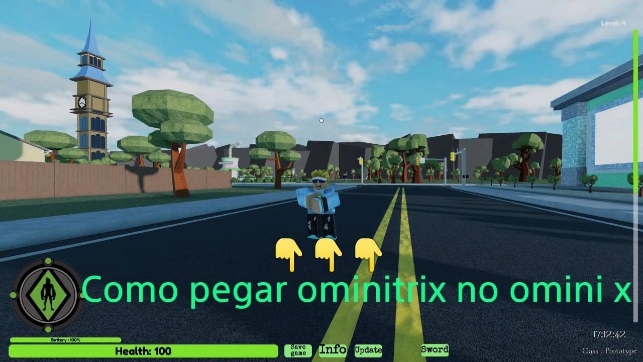 Como pegar o ominitrix no omini x - YouTube