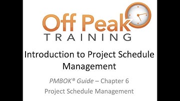 6.0 - Project Schedule Management