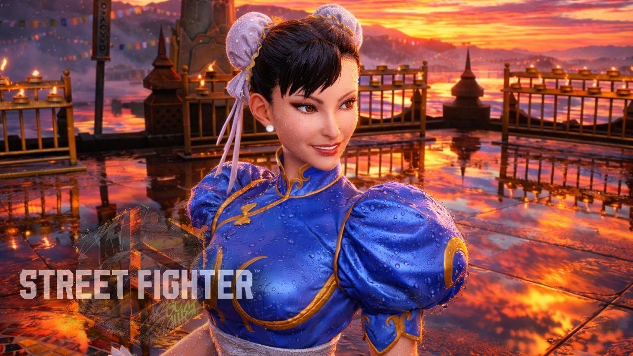 Jugando el modo arcade con chun-li en su traje clásico.