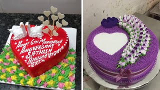 How To Make Heart Shape Cake Decoration idea for cake