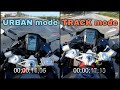 2020 TVS RR310 URBAN vs TRACK mode 0 to 120 ACCELERATION TEST