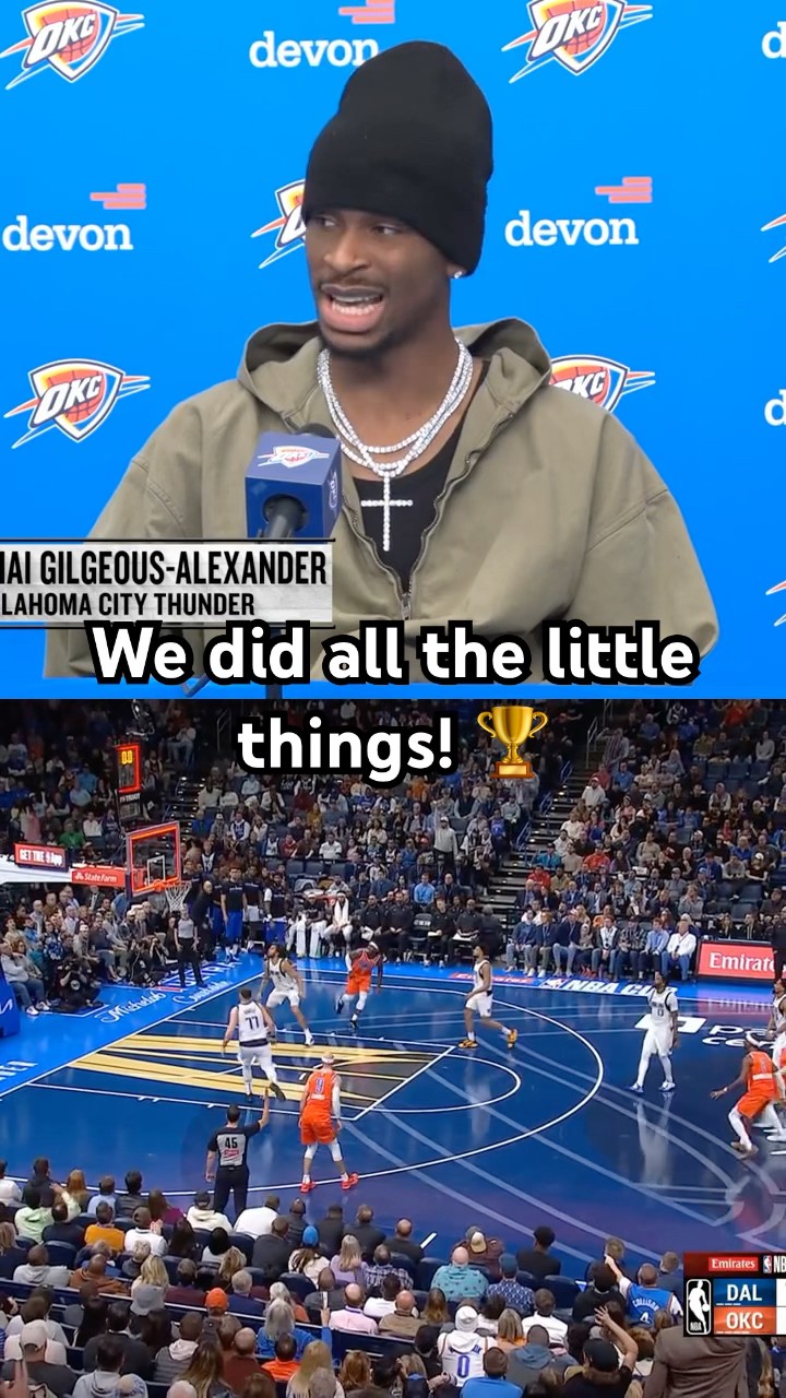 Shai Gilgeous-Alexander sounds off on OKC’s #EmiratesNBACup Win! ?|#Shorts