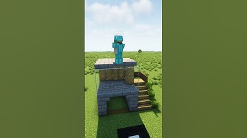 Best Starter House Tutorial #short #minecrafthouse