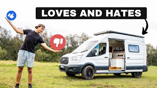 It's Not ALL Good | 8 Things we Love and Hate About our VAN | Ford Transit Conversion