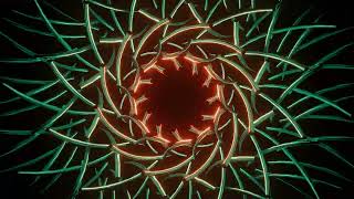 Rotating Kaleidoscope Mandala Abstract Background of Trippy Art Psychedelic Trance with Visuals