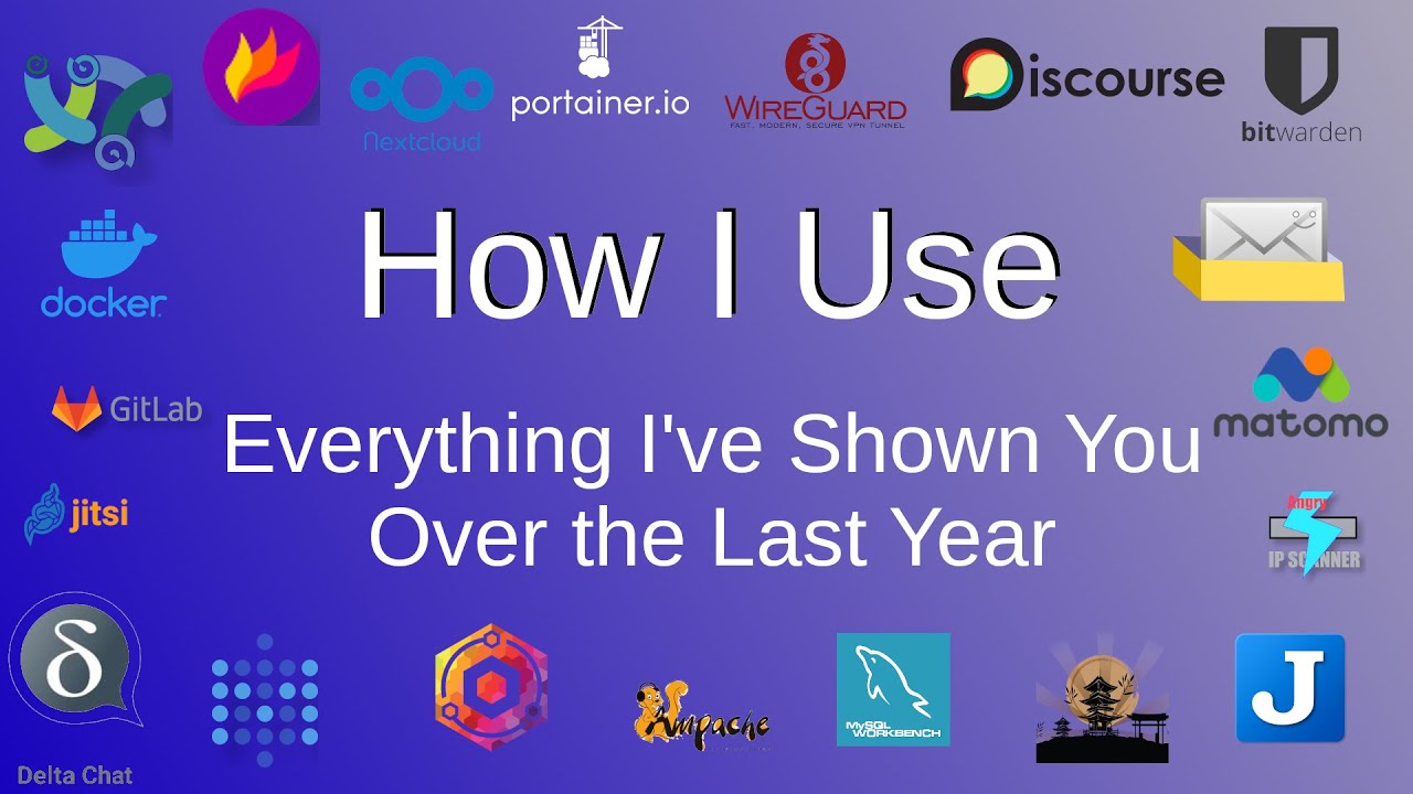Update How I use all of the Self Hosted and Open Source software I've shown over the last year