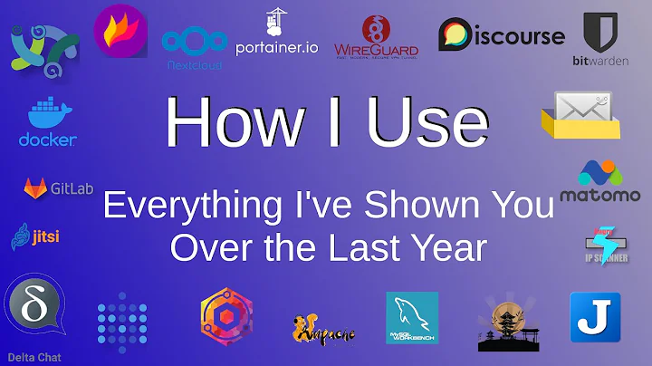 How I use all of the Self Hosted and Open Source software I've shown over the last year