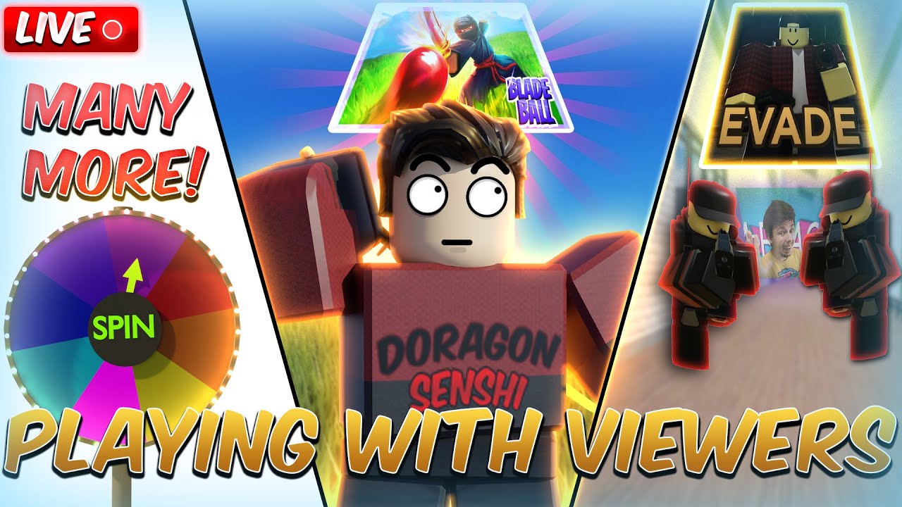 🔴 Playing Roblox with VIEWERS! | Spinning Wheel Roblox Game!🔴 - YouTube
