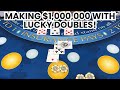 Blackjack | $500,000 Buy In | AMAZING HIGH ROLLER CASINO WIN! MAKING $1,000,000 WITH LUCKY DOUBLES!