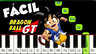 Mi Corazon Encantado 🎹 Tutorial para Piano | Facil y Lento   Notas | Dragon Ball GT Opening Theme