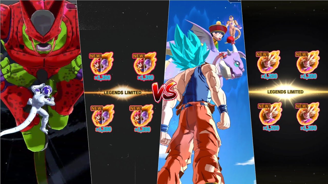 LL Super Saiyan God Goku & Hit Summon Vs LL Super Saiyan 2 Gohan Summon | Dragon Ball Legends