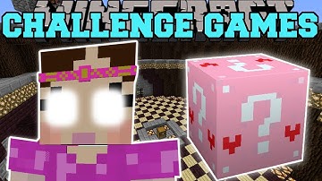 Minecraft: GIANT JEN CHALLENGE GAMES - Lucky Block Mod - Modded Mini-Game
