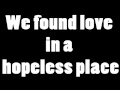 Rihanna - We Found Love feat. Calvin Harris (Lyrics On Screen) 2011