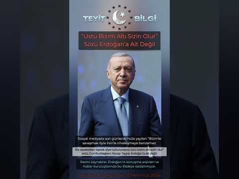 “Üstü Bizim Altı Sizin Olur” Sözü Erdoğan’a Ait Değil