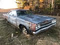 MOPAR OR NO CAR???  ABANDONED 1968 Roadrunner Discovered Sinking Into the Ground