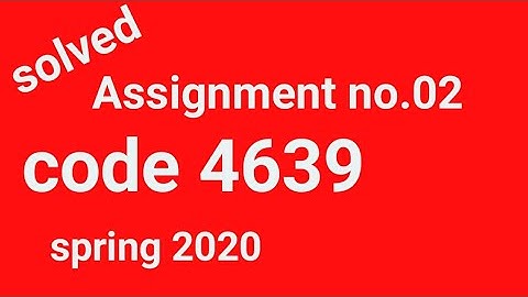 aiou solved Assignment code 4639 spring 2020