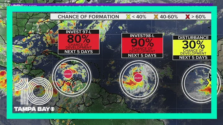 5 p.m. Aug. 19: Forecasters monitoring 3 disturbances in Atlantic