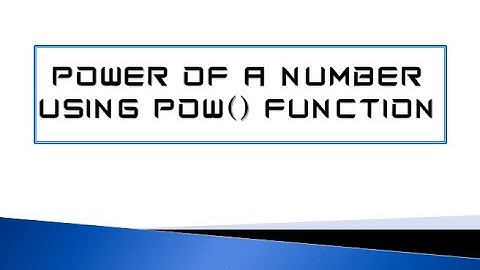 Calculate The Power of a Number Using pow() Function || C++ Program || Tutorial