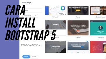 Tutorial: Install Bootstrap 5 - Cara mudah download Bootstrap dengan Kuhyaa