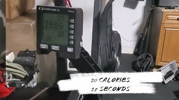 20 Calorie Row CHALLENGE!!! Concept2 Rower *(PR)*