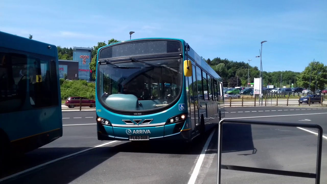 Arriva Midlands, Route 5 Stafford departing Telford Bus Station