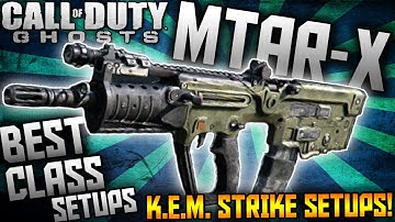 COD: Ghosts - "MTAR-X" - BEST CLASS SETUPS - KEM STRIKE CLASS SETUPS! (Ghosts Best SMG Class Setups)