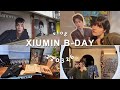  vlog  xiumin birt.ay cafe  photo booth special event 220326