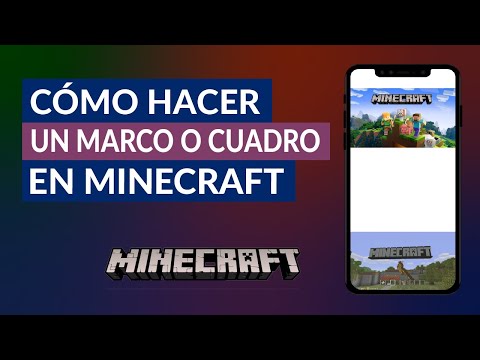 Cómo Hacer un Marco o Cuadro en Minecraft - Crafteo Marcos y Cuadros