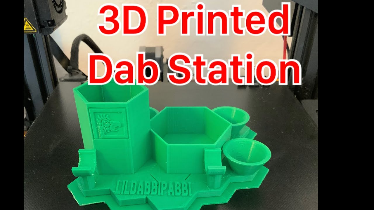 3D Printed Wax Dab Pick Rest Mount by steven_dakh