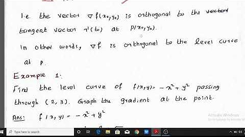 Calicut University-Sem 3 - Complimentary Mathematics - Gradient Functions of two variables- Geometry