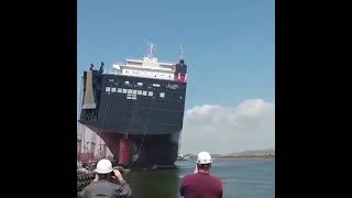 Launching of a Ship #merchantnavy #ytshorts #shorts