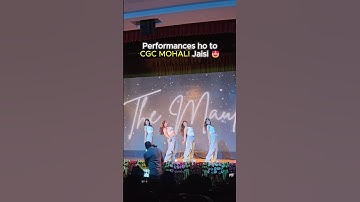 These girls set stage on fire in CGC University ❤️ #cgcjhanjeri #cgcmohali  #cgcuniversity