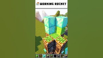Minecraft Working Rocket Ship #minecraft #shorts #rocket