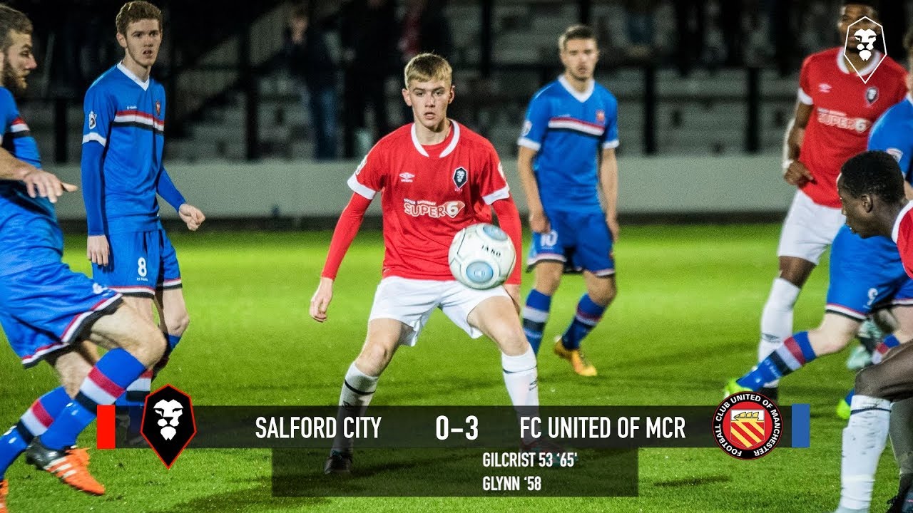 salford city council Salford City 0-3 FC United of Manchester - Manchester Premier Cup