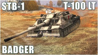 Badger, STB-1 & T-100 LT ● WoT Blitz screenshot 5