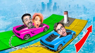 LITIGO CON I MIEI AMICI NELLA CO-OP RACE IMPOSSIBILE DI GTA 5!