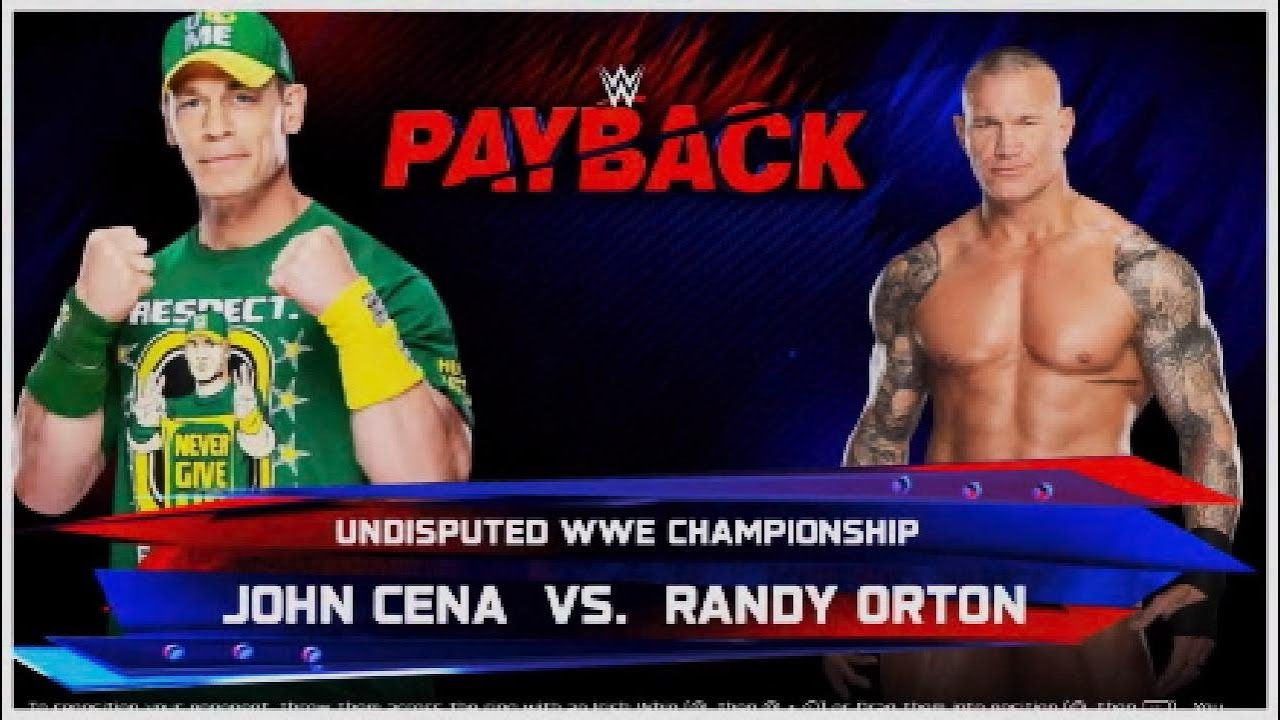 John Cena vs Randy Orton in a Extreme Rules match for the Undisputed WWE title