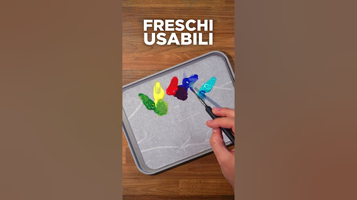 Come fare per NON FAR ASCIUGARE i tuoi colori!
